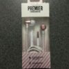 Audífonos alámbricos con micrófono. Color Rosa. Marca Premier.