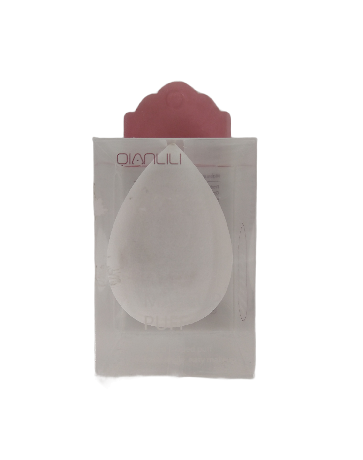 Esponja para maquillaje. Color blanco. Marca Qianlili