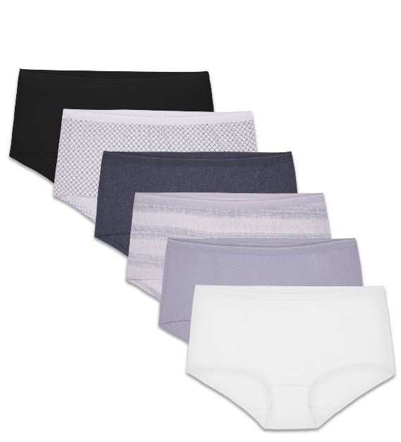 5 Calzones corte Boy Short Talla 2X Marca Fruit Of The Loom - Imagen 3
