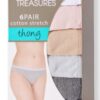 6 calzones de dama Talla XL/8. Marca Secret Treasures.