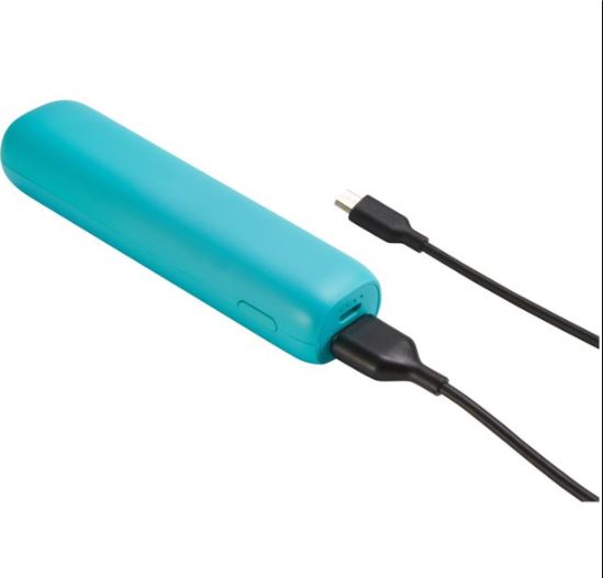 Cargador portátil de 3350 Mah. Color verde azulado, marca onn. - Imagen 2