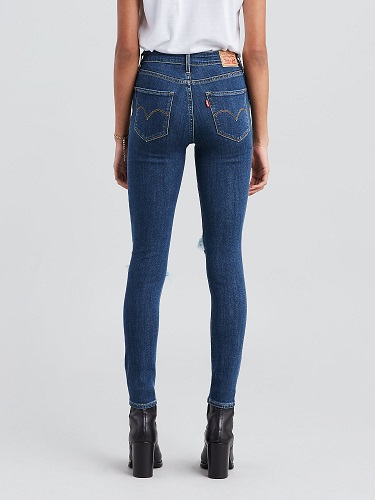 Jeans ajustados de tiro alto para dama talla 25 x 30 marca Levi's - Imagen 2