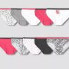 10 calzones hípster Talla 8 Para niña Marca Hanes