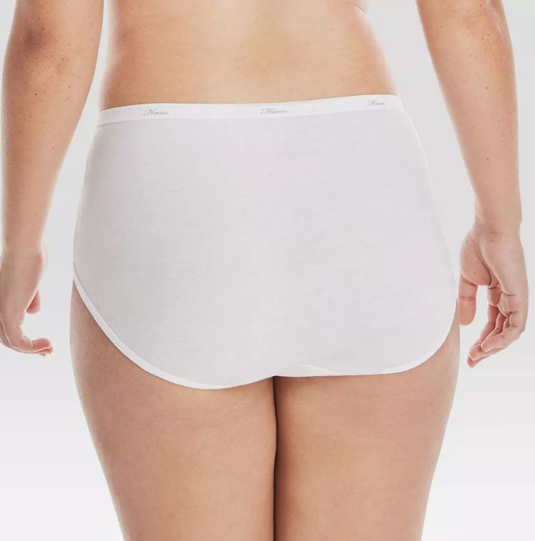 Paquete de calzones para mujer Talla 7, color blanco – Hanes