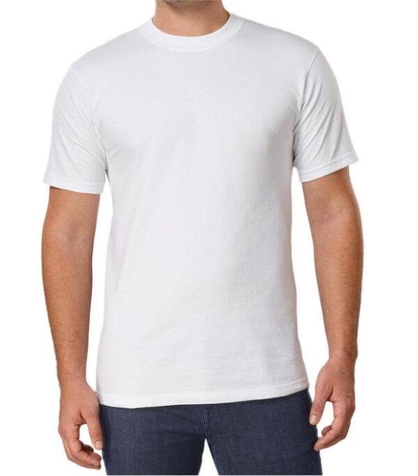 6 Playeras blancas Talla M Marca Kirkland Signature