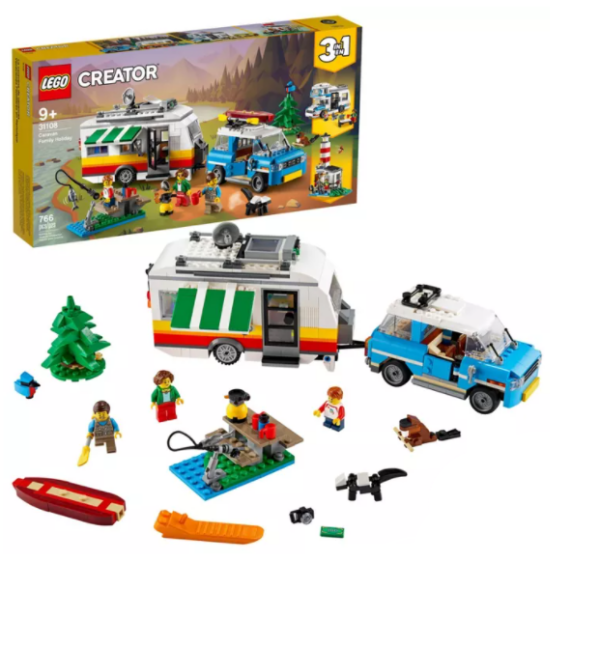 Set Lego Creator 3 en 1. Caravana familiar. 766 piezas.