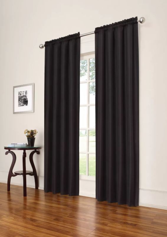 Par de cortinas negras 42 X 63 Marca Eclipse – Segunda que Barato