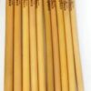 Paquete de 10 popotes de bamboo. Marca KingBerry