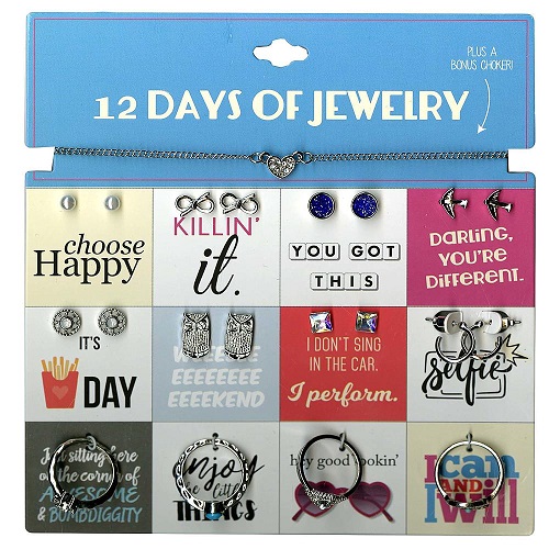 Juego de joyas de 12 días para niñas marca Covington