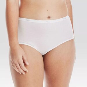 Paquete de 5 calzones para mujer Talla 7, color blanco - Hanes