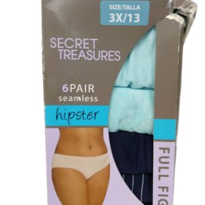 5 Calzones Corte hípster Talla 3XL Marca Secret Treasures