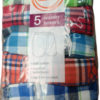 Paquete de 5 boxers para niño talla L/G