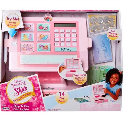 Caja registradora de juguete para niña marca Disney Princess Style Collection