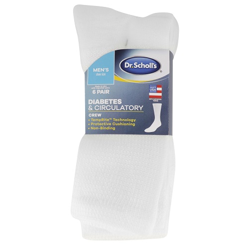 4 pares de calcetines para diabéticos y circulatorios para caballero talla 4-12 marca Dr. Scholl's - Imagen 3