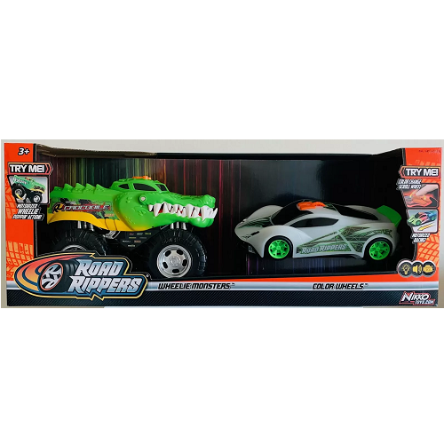 Juguete de carros con sonido y luces marca Road Rippers Wheelie
