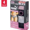 Paquete de 4 calzones para mujer Talla M. Marca Puma.