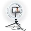 Anillo de luz LED y tripie ajustable con cabezal marca Bower