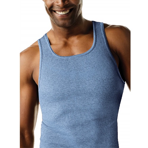 Paquete de 4 camisas para caballero talla L (42-44) marca Hanes