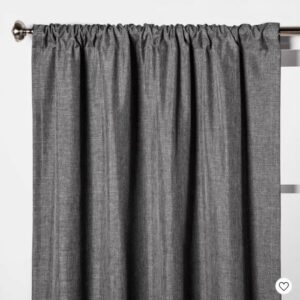 Cortina color gris de 63x42" marca Room Essentials