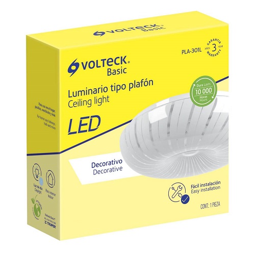 Foco LED para techo con diseño de platillo de 15w marca Volteck Basic - Imagen 2
