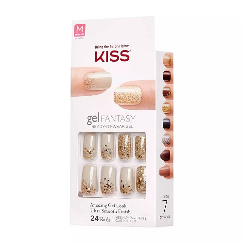 24 uñas postizas de gel marca Kiss - Imagen 2
