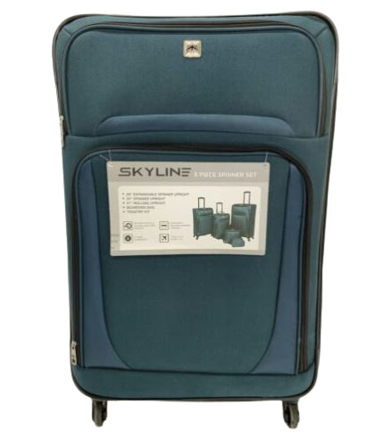 Juego de equipaje de piezas color verde azuladoy marca Skyline