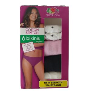 Alternative view of 4 panties para dama tipo bikinis talla 9/2X marca Fruit of the Loom