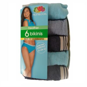 Alternative view of 5 panties para dama tipo bikinis talla 9/2X marca Fruit of the Loom