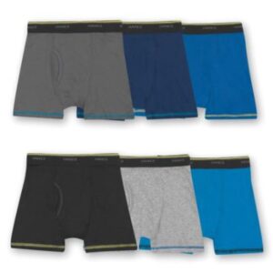 Alternative view of Paquete de 6 boxers para niño Talla M (10-12). Marca Hanes
