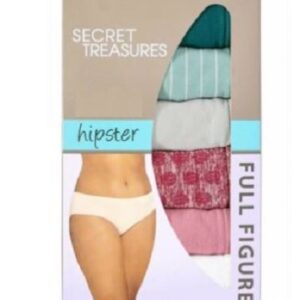 Alternative view of Paquete de 5 calzones tipo Hipster para Dama Talla 2X/12. Marca Secret Treasures.