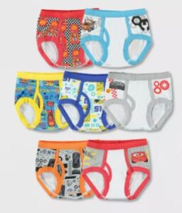 7 Calzones Talla 4T Marca Disney cars