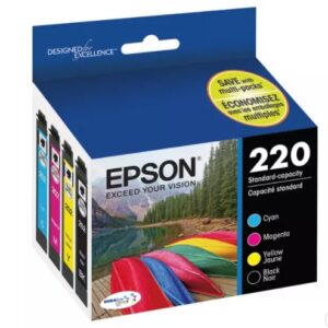 Alternative view of 4 cartuchos de tinta para impresora Epson 220