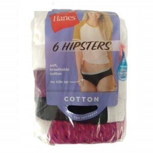 Alternative view of 5 panties para dama tipo hipster talla 7 marca Hanes