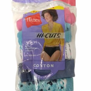 Alternative view of Paquete de 10 calzones de corte alto para dama Talla 6. Marca Hanes