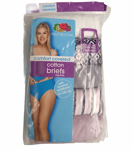 Paquete de 6 calzones corte brief para dama Talla 10/3X. Marca Fruit of the  Loom – Segunda que Barato