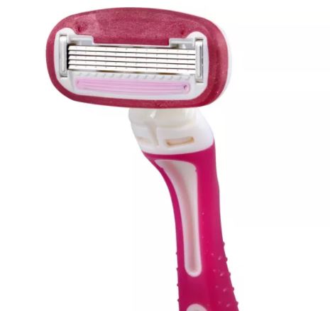 Paquete de 5 rastrillos para afeitar desechables de 5 hojas para mujer. Marca Up & Up - Imagen 3
