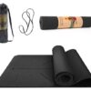 Tapete para yoga ecológica con alineaciones. Marca Sunfeid