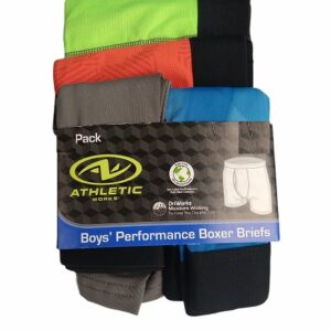 Paquete de 4 boxers para Niño Talla S. Marca Athletic Works