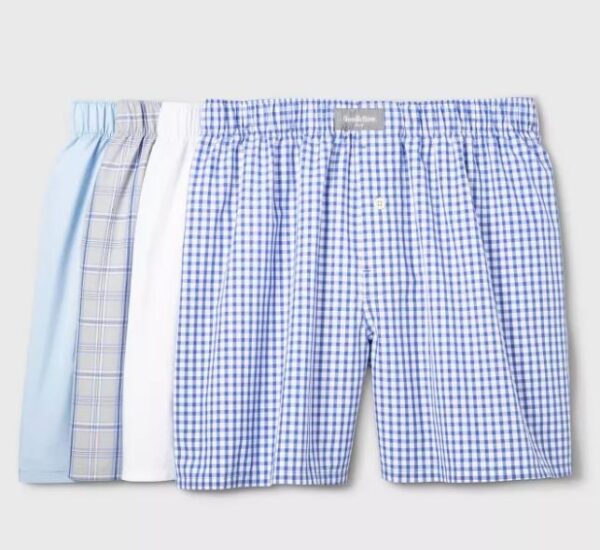 Paquete de 4 boxer para caballero talla L marca Goodfellow & Co