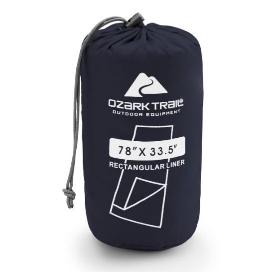 Forro de poliéster transpirable para bolsa de camping de 78 x 33,5 marca Ozark Trail - Imagen 2