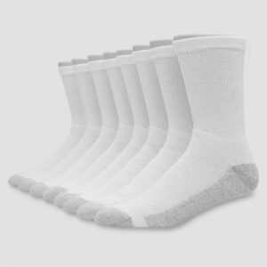 Paquete de 8 pares de calcetines para caballero talla 6-12 marca Hanes