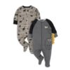 Conjunto de mamelucos y 3 gorros para bebé talla 0-3m