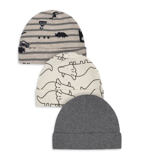 Conjunto de mamelucos y 3 gorros para bebé talla 0-3m - Imagen 2