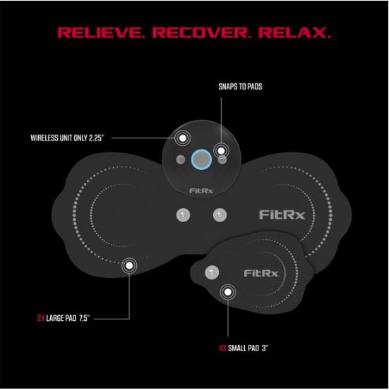 Masajeador inalámbrico de electrodos marca Fit RX - Imagen 2