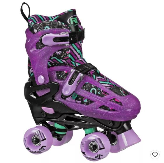 Patines para niña de linea transformables a cuádruples marca Roller Derby - Imagen 2