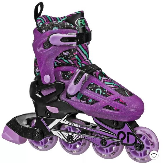 Patines para niña de linea transformables a cuádruples marca Roller Derby - Imagen 3