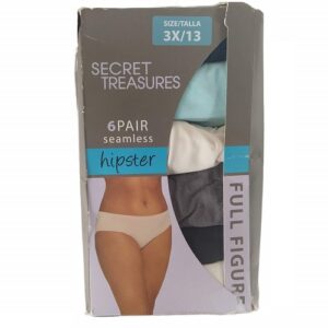 6 panties corte hípster Talla 3XL marca Secret Treasures