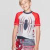Camisa de natación para niño de Spiderman Talla M. Marca Marvel