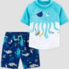 Conjunto para playa de 2 piezas para niño Talla 12M. Marca Just One You