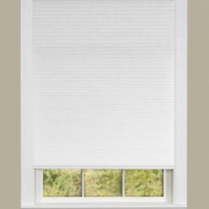 Persiana para ventana con filtro de luz de 22" x 63" W Marca Achim Honeycomb